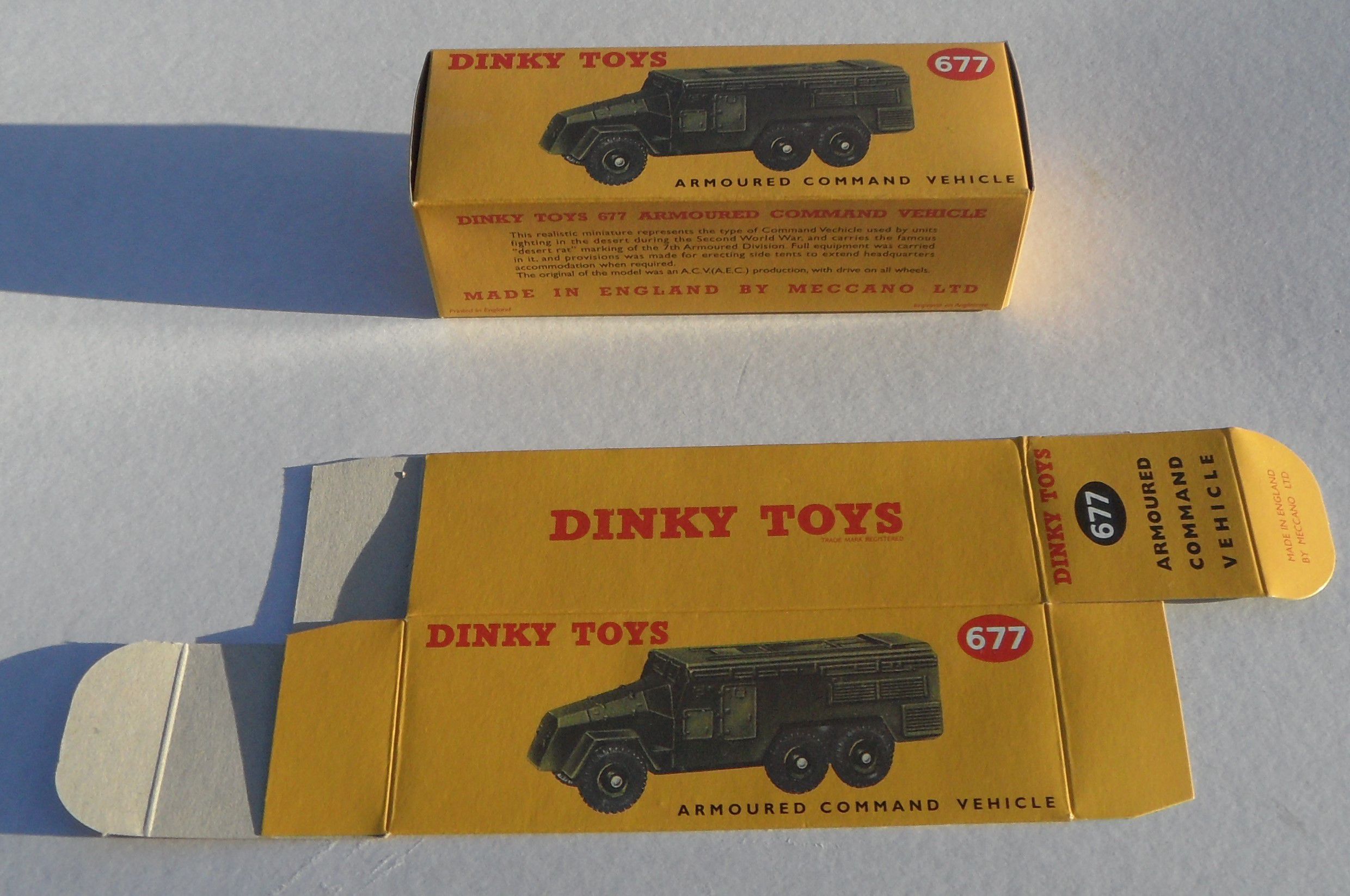 Dinky Military High Quality Reproduction Boxes