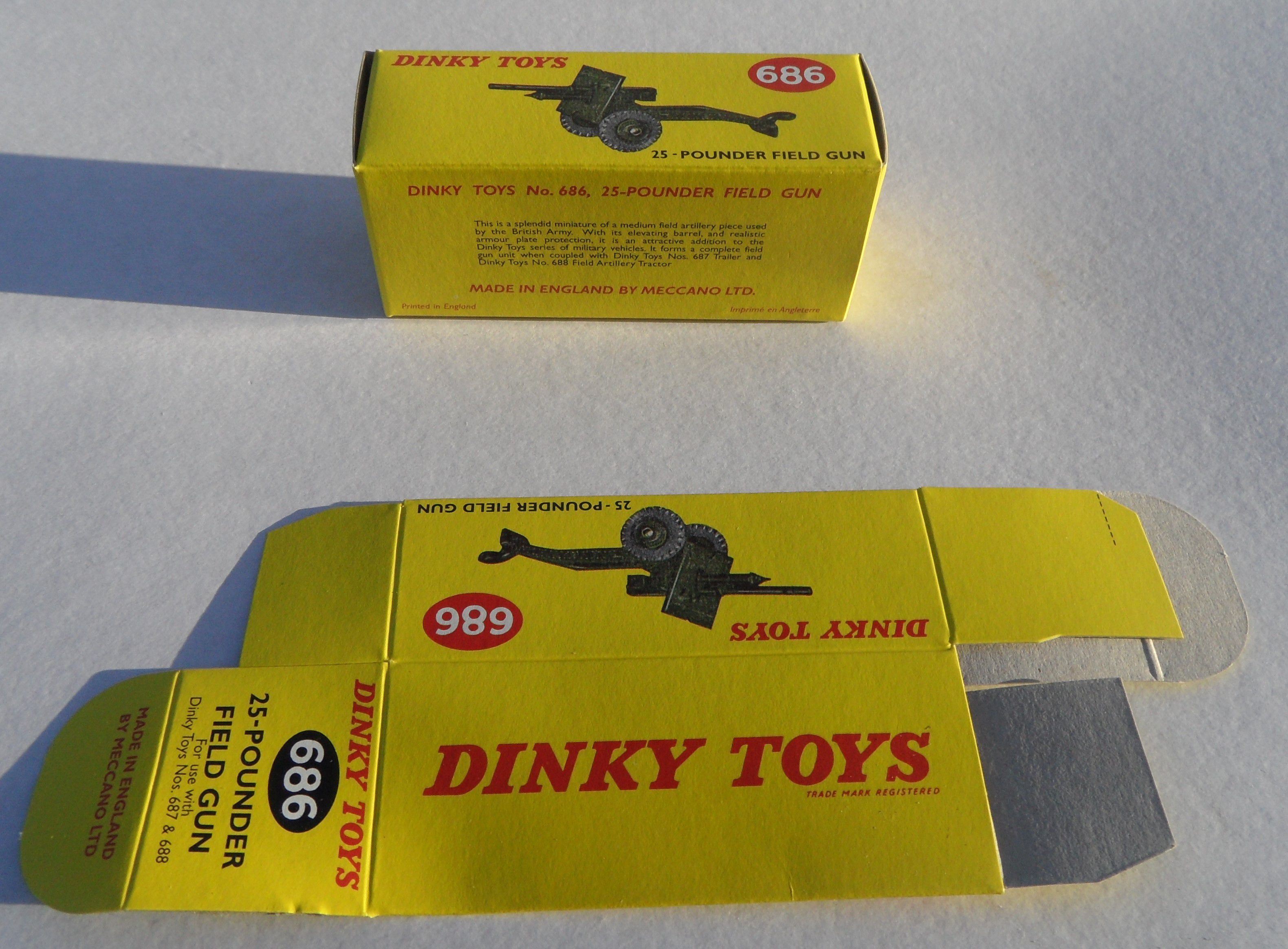 Dinky #977 service commercial Plateforme-Reproduction Box par drrb